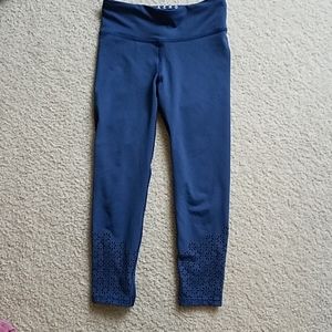 Blue Cutout Leggings